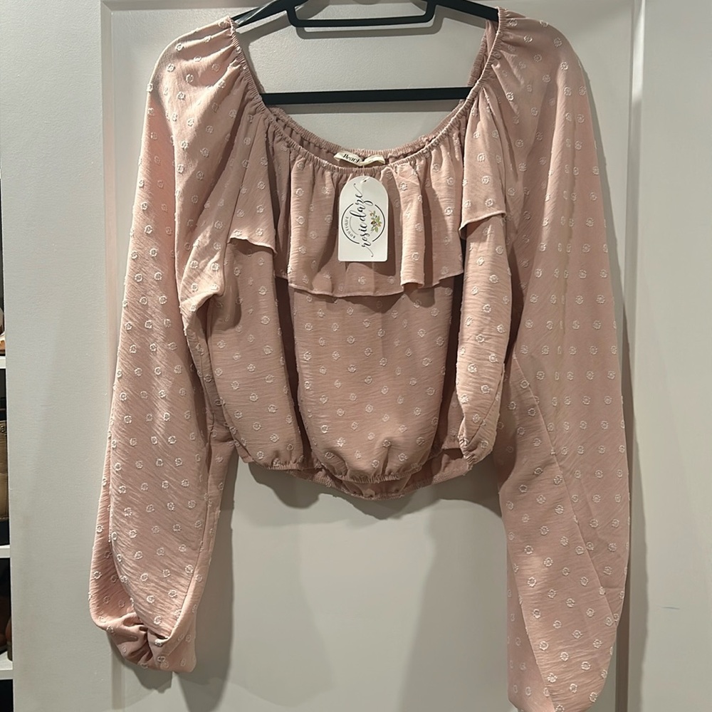 Pink Ruffle Top